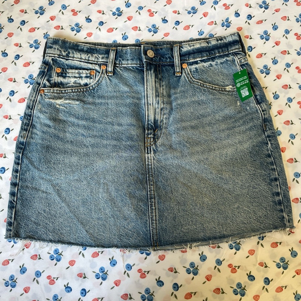 GAP Icon Denim Skirt in Blue